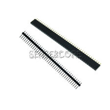 10PCS Male & Female 40pin 2.54mm Header Socket Row Strip PCB Connector
